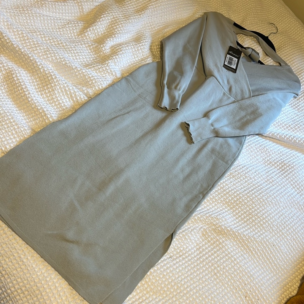Sexy Sweater Tie Dress